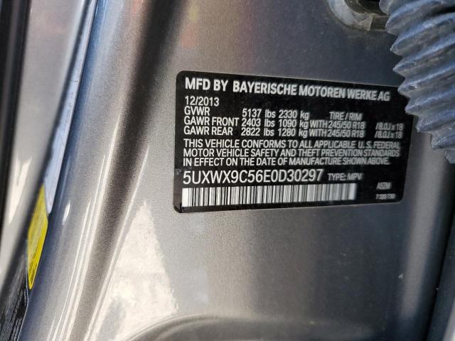 Photo 10 from auction – 2014 BMW X3 XDRIVE2 with VIN 5UXWX9C56E0D30297