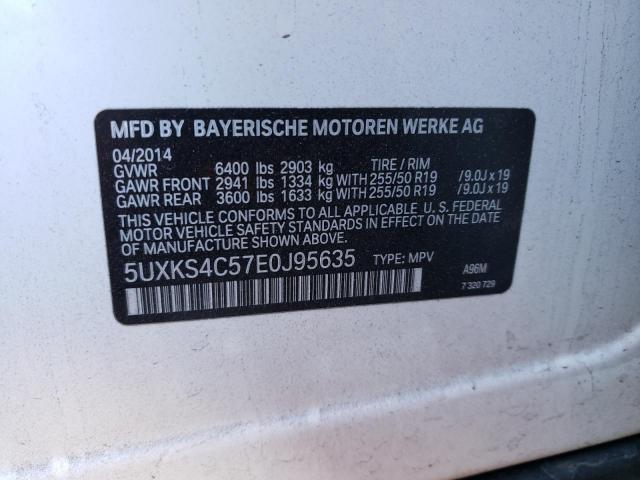 Photo 10 from auction – 2014 BMW X5 XDRIVE3 with VIN 5UXKS4C57E0J95635