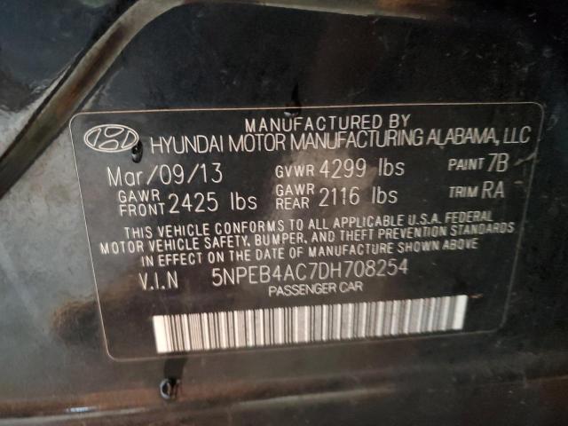 Photo 10 from auction – 2013 HYUNDAI SONATA GLS with VIN 5NPEB4AC7DH708254