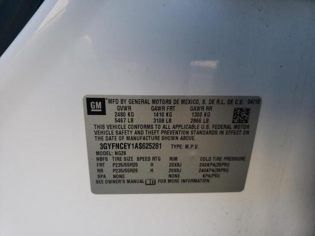 Photo 10 from auction – 2010 CADILLAC SRX PREMIU with VIN 3GYFNCEY1AS625281