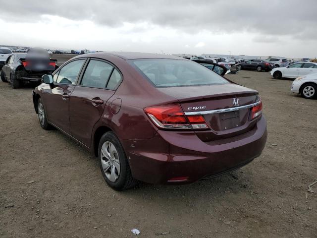 Photo 3 from auction – 2013 HONDA CIVIC LX with VIN 19XFB2F51DE219632