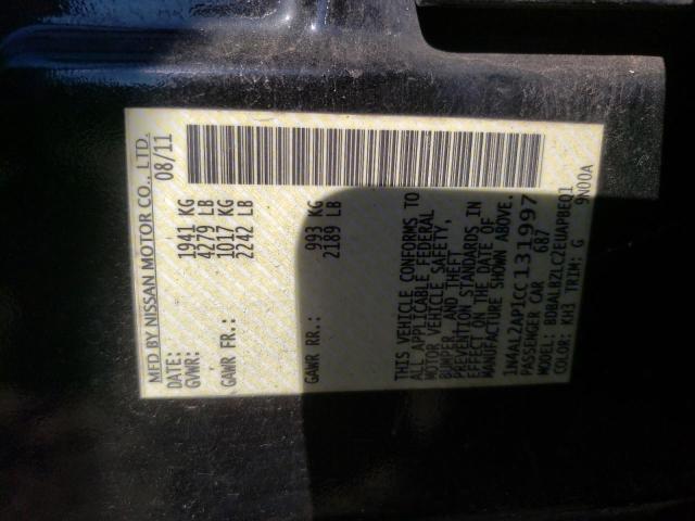 Photo 10 from auction – 2012 NISSAN ALTIMA BAS with VIN 1N4AL2AP1CC131997