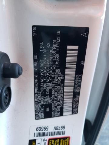 Photo 10 from auction – 2011 TOYOTA SIENNA LE with VIN 5TDKK3DC2BS009646