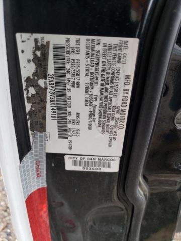 Photo 10 from auction – 2011 FORD CROWN VICT with VIN 2FABP7BV3BX149101