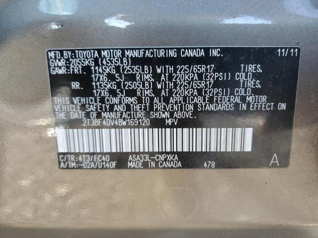Photo 10 from auction – 2011 TOYOTA RAV4 with VIN 2T3BF4DV4BW169120