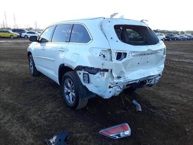 Photo 3 from auction – 2015 TOYOTA HIGHLANDER with VIN 5TDJKRFH3FS137830