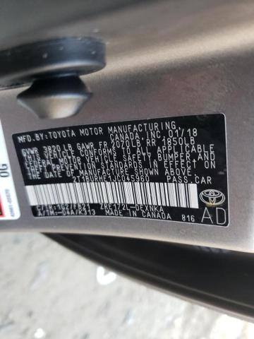 Photo 10 from auction – 2018 TOYOTA COROLLA L with VIN 2T1BURHE1JC045960