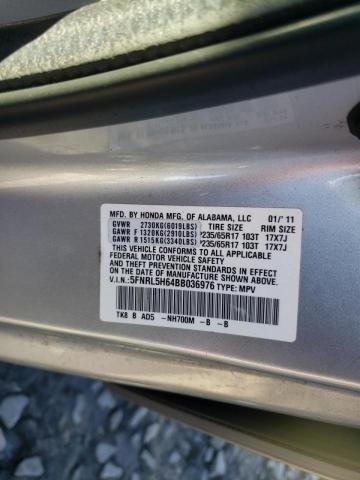 Photo 10 from auction – 2011 HONDA ODYSSEY EX with VIN 5FNRL5H64BB036976