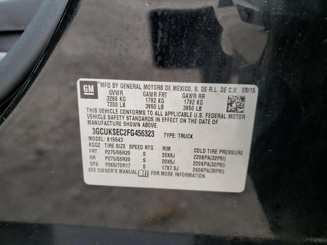 Photo 10 from auction – 2015 CHEVROLET SILVERADO with VIN 3GCUKSEC2FG456323