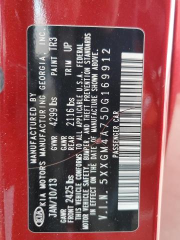 Photo 10 from auction – 2013 KIA OPTIMA LX with VIN 5XXGM4A75DG169912