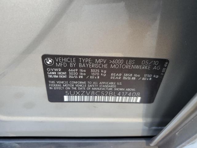 Photo 10 from auction – 2011 BMW X5 XDRIVE5 with VIN 5UXZV8C52BL417408