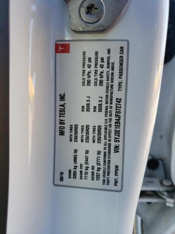 Photo 10 from auction – 2018 TESLA MODEL 3 with VIN 5YJ3E1EB4JF072742