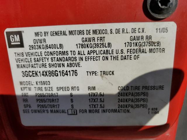 Photo 10 from auction – 2006 CHEVROLET SILVERADO with VIN 3GCEK14X86G164176