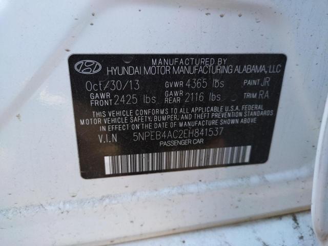 Photo 10 from auction – 2014 HYUNDAI SONATA GLS with VIN 5NPEB4AC2EH841537