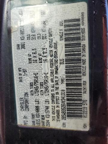 Photo 10 from auction – 1997 DODGE RAM WAGON with VIN 2B5WB35Z6VK541310