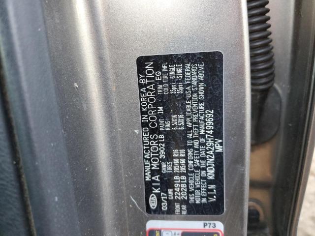 Photo 10 from auction – 2017 KIA SOUL with VIN KNDJN2A29H7499692