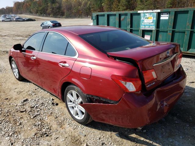Photo 3 from auction – 2009 LEXUS ES 350 with VIN JTHBJ46G292288413