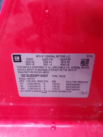 Photo 10 from auction – 2015 CHEVROLET SILVERADO with VIN 1GC1KUEG9FF184307