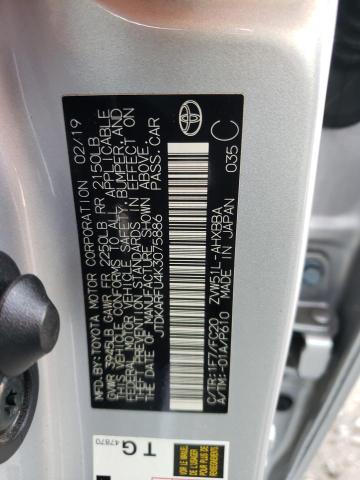 Photo 10 from auction – 2019 TOYOTA PRIUS with VIN JTDKARFU4K3075886