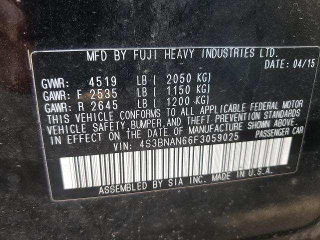 Photo 10 from auction – 2015 SUBARU LEGACY 2.5 with VIN 4S3BNAN66F3059025