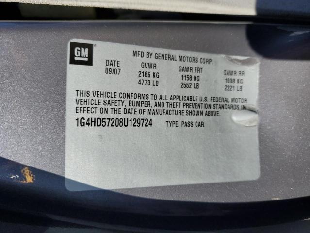 Photo 10 from auction – 2008 BUICK LUCERNE CX with VIN 1G4HD57208U129724