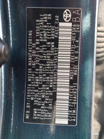 Photo 10 from auction – 2017 TOYOTA COROLLA L with VIN 5YFBURHE2HP585912