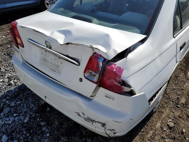 Photo 9 from auction – 2001 HONDA CIVIC DX with VIN 2HGES15271H563335