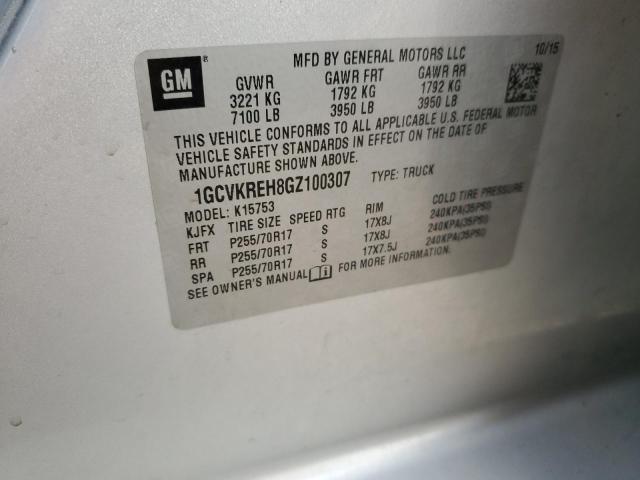 Photo 10 from auction – 2016 CHEVROLET SILVERADO with VIN 1GCVKREH8GZ100307