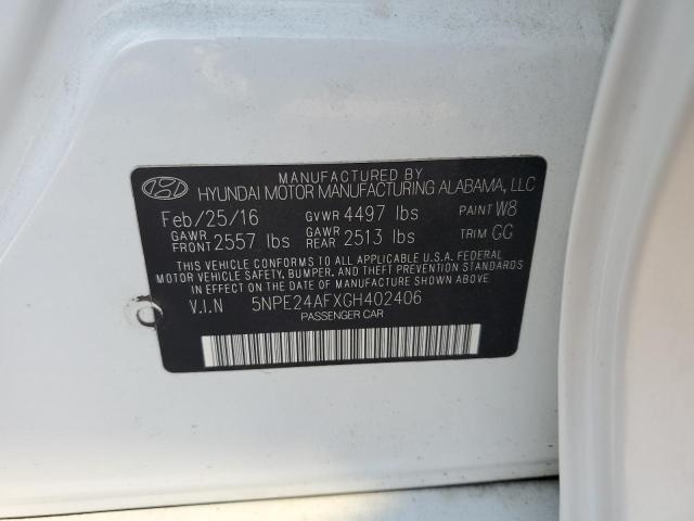 Photo 10 from auction – 2016 HYUNDAI SONATA SE with VIN 5NPE24AFXGH402406