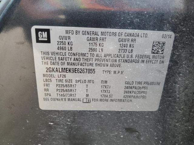 Photo 10 from auction – 2014 GMC TERRAIN SL with VIN 2GKALMEK9E6267055