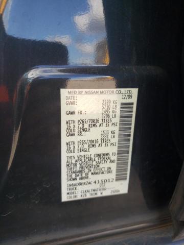 Photo 10 from auction – 2010 NISSAN FRONTIER C with VIN 1N6AD0ER2AC415012
