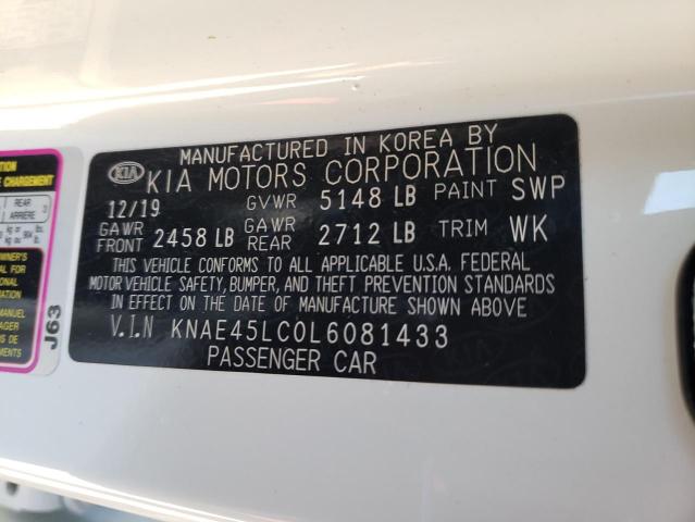 Photo 10 from auction – 2020 KIA STINGER GT with VIN KNAE45LC0L6081433