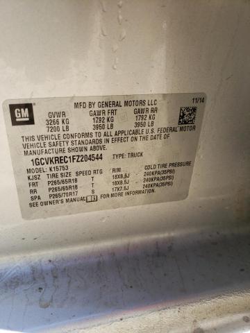 Photo 10 from auction – 2015 CHEVROLET SILVERADO with VIN 1GCVKREC1FZ204544