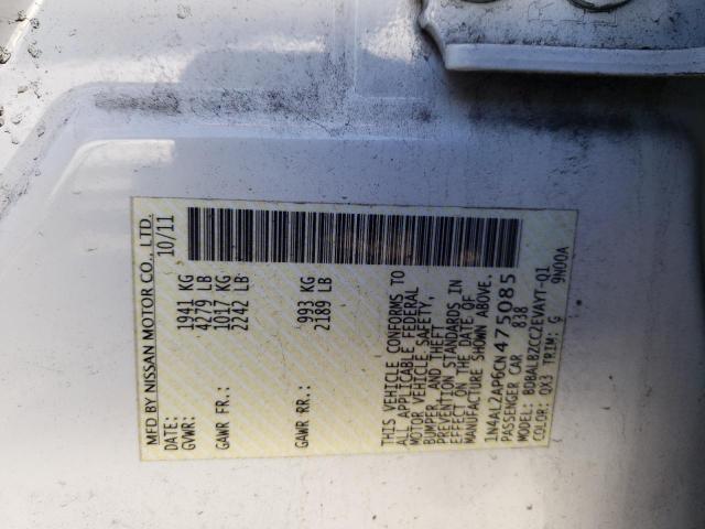 Photo 10 from auction – 2012 NISSAN ALTIMA BAS with VIN 1N4AL2AP6CN475085