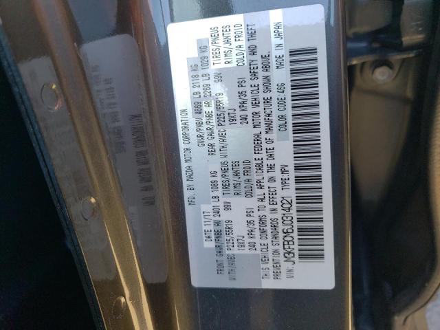 Photo 10 from auction – 2018 MAZDA CX-5 TOURI with VIN JM3KFBCM6J0314021