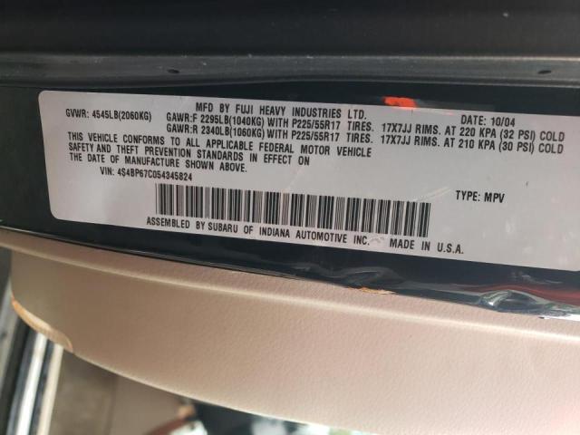 Photo 10 from auction – 2005 SUBARU LEGACY OUT with VIN 4S4BP67C054345824