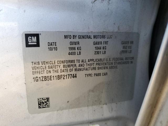 Photo 10 from auction – 2011 CHEVROLET MALIBU LS with VIN 1G1ZB5E11BF217744