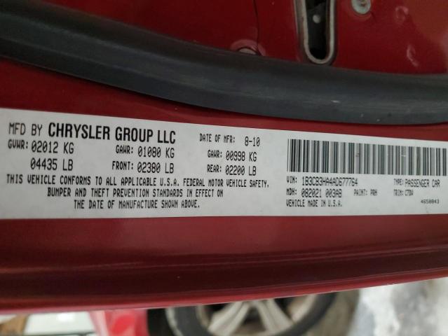 Photo 10 from auction – 2010 DODGE CALIBER MA with VIN 1B3CB3HA4AD677764