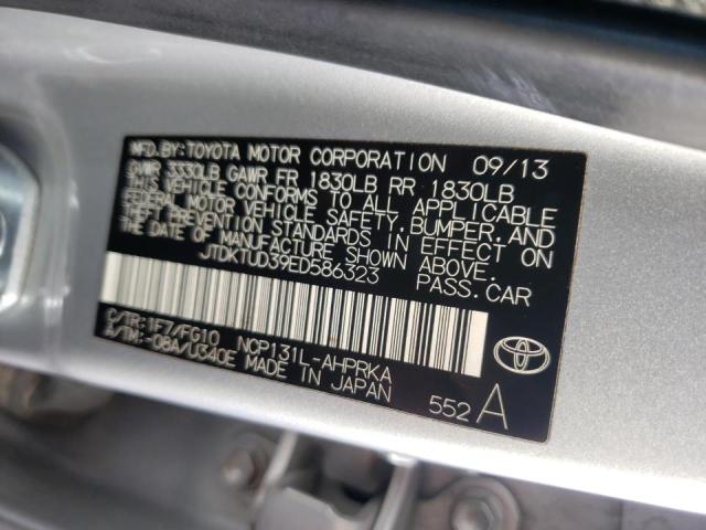 Photo 10 from auction – 2014 TOYOTA YARIS with VIN JTDKTUD39ED586323