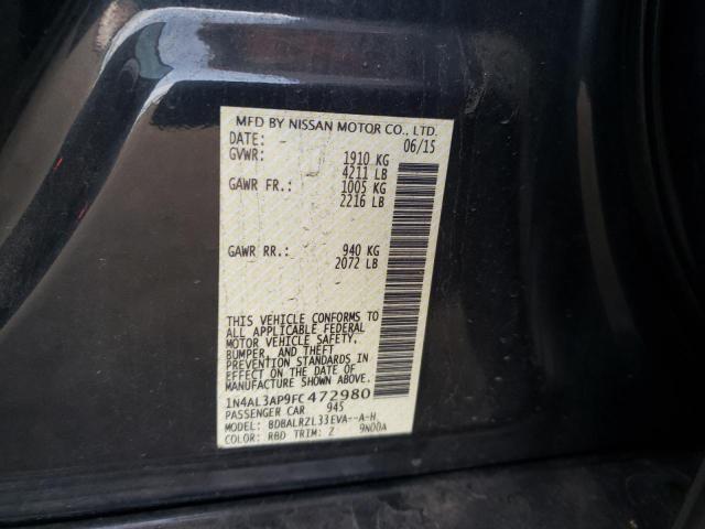 Photo 10 from auction – 2015 NISSAN ALTIMA 2.5 with VIN 1N4AL3AP9FC472980