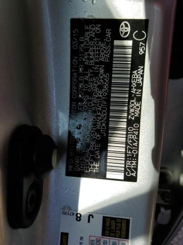 Photo 10 from auction – 2015 TOYOTA PRIUS with VIN JTDKN3DU1F1938665