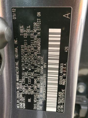 Photo 10 from auction – 2012 TOYOTA HIGHLANDER with VIN 5TDYK3EH1CS064711
