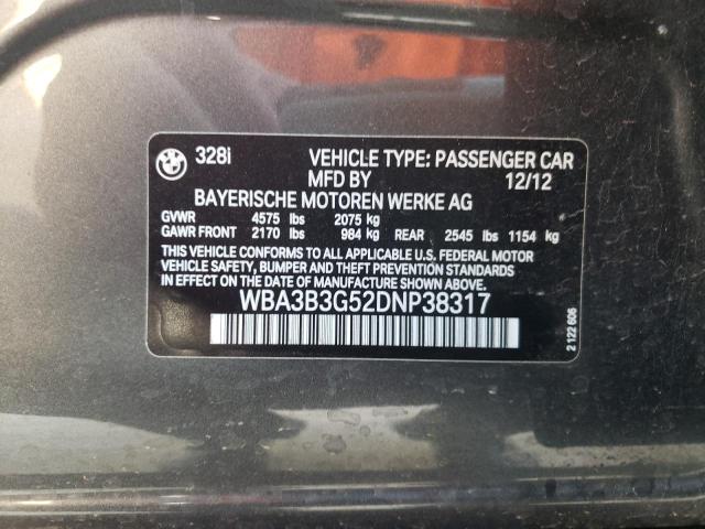 Photo 10 from auction – 2013 BMW 328 XI with VIN WBA3B3G52DNP38317