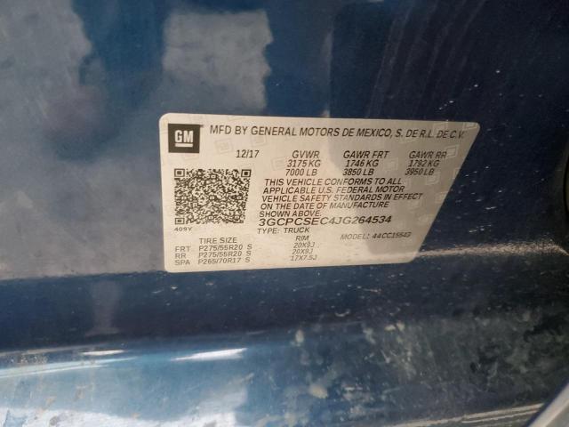 Photo 10 from auction – 2018 CHEVROLET SILVERADO with VIN 3GCPCSEC4JG264534