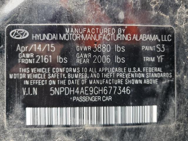 Photo 10 from auction – 2016 HYUNDAI ELANTRA SE with VIN 5NPDH4AE9GH677346