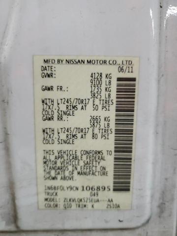 Photo 10 from auction – 2012 NISSAN NV 2500 with VIN 1N6BF0LY9CN106895