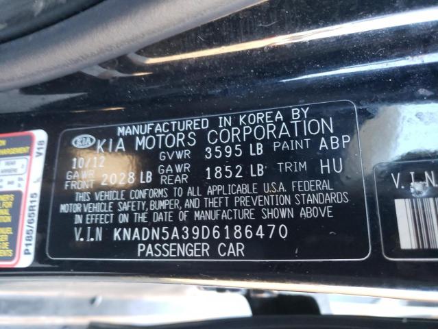 Photo 10 from auction – 2013 KIA RIO EX with VIN KNADN5A39D6186470
