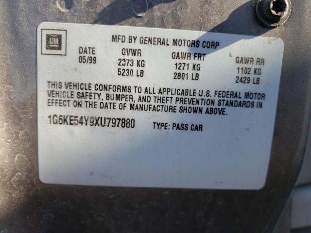 Photo 10 from auction – 1999 CADILLAC DEVILLE DE with VIN 1G6KE54Y9XU797880