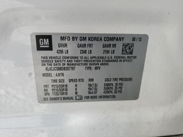Photo 10 from auction – 2013 BUICK ENCORE with VIN KL4CJCSB8DB207797