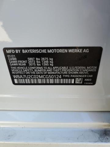 Photo 10 from auction – 2021 BMW 750 XI with VIN WBA7U2C02MCG50124